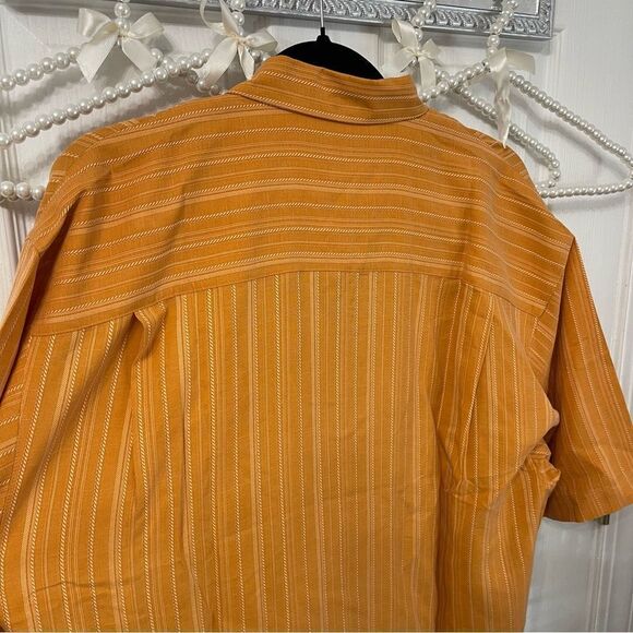 NEW Orange Tommy Bahama 100% Silk Button Down Polo - Picture 5 of 5